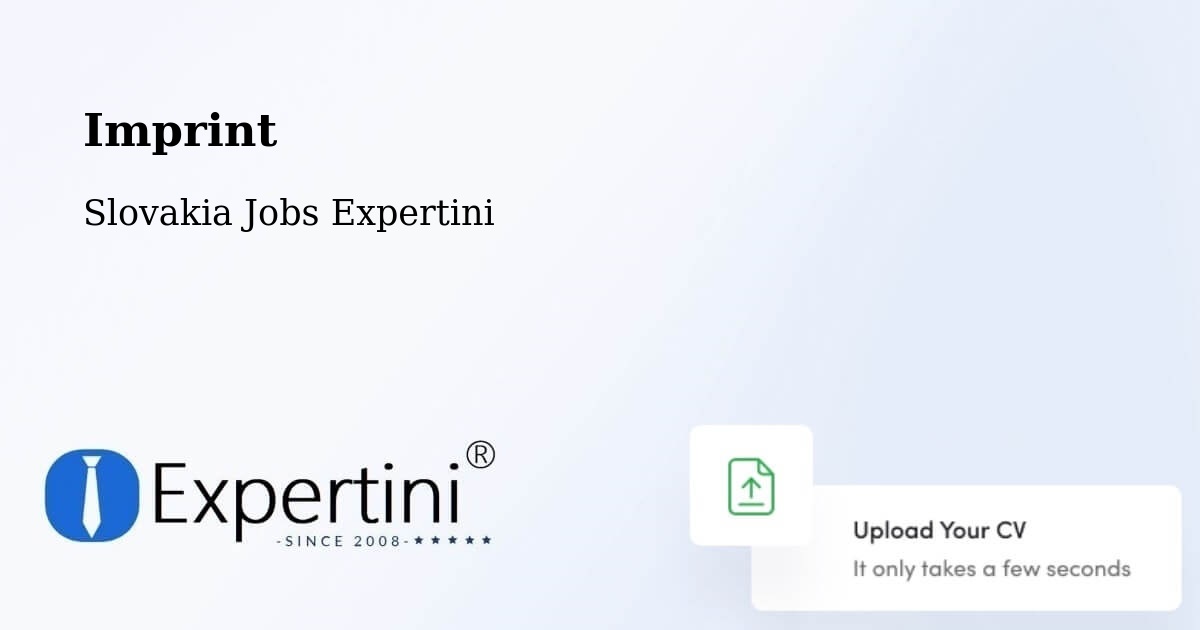 Imprint – Gbely - Slovakia Jobs Expertini